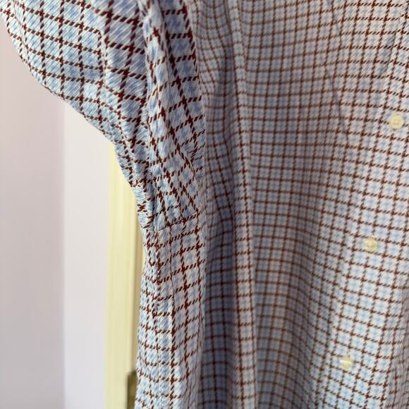 Peter Millar Men’s Button Down Shirt Size XXL Red Blue Checkered Golf Preppy - Picture 8 of 9